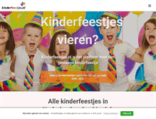 Tablet Screenshot of kinderfeestjes.nl